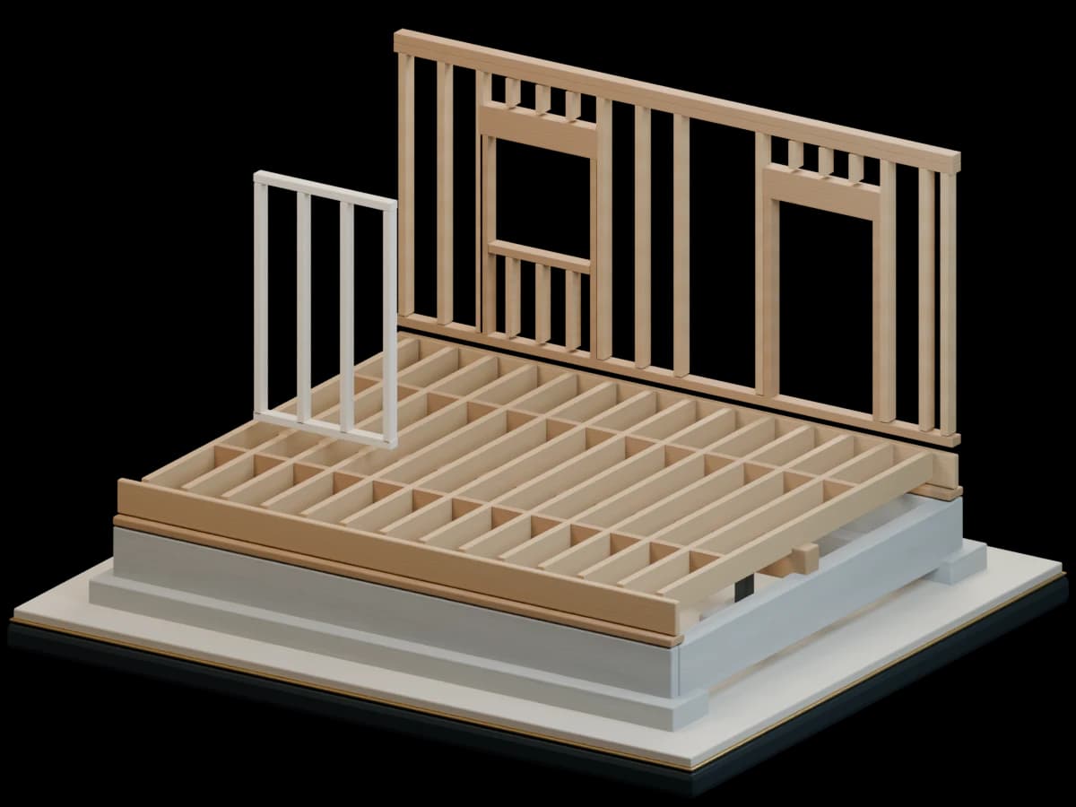 3D cutaway: What holds the rooms up
